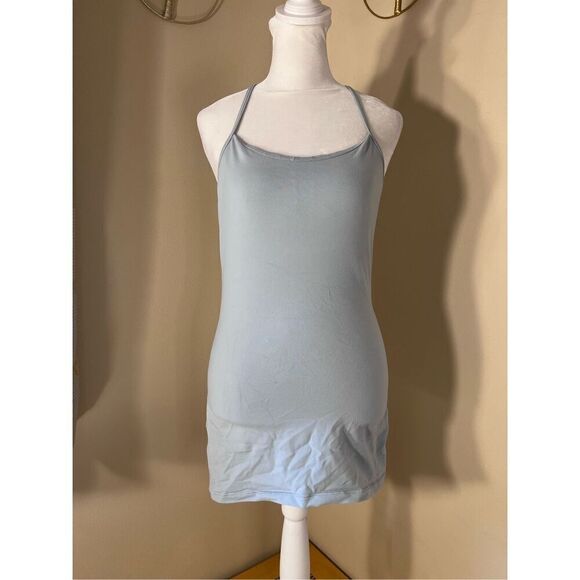 Lululemon Blue Gray Hale Power Pose Athletic Tank Top Size 6 - Picture 1 of 7
